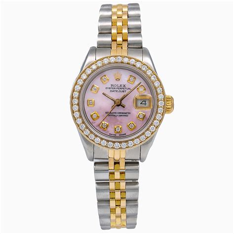 rolex oyster perpetual datejust womens watch|rolex datejust pink face.